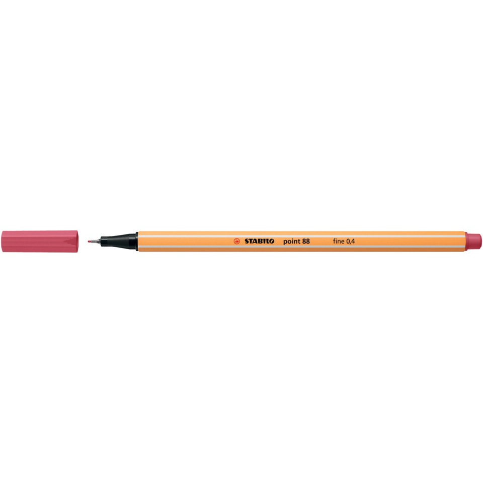 Marker, Sticker marker, Fine point, Orange, Cap removable