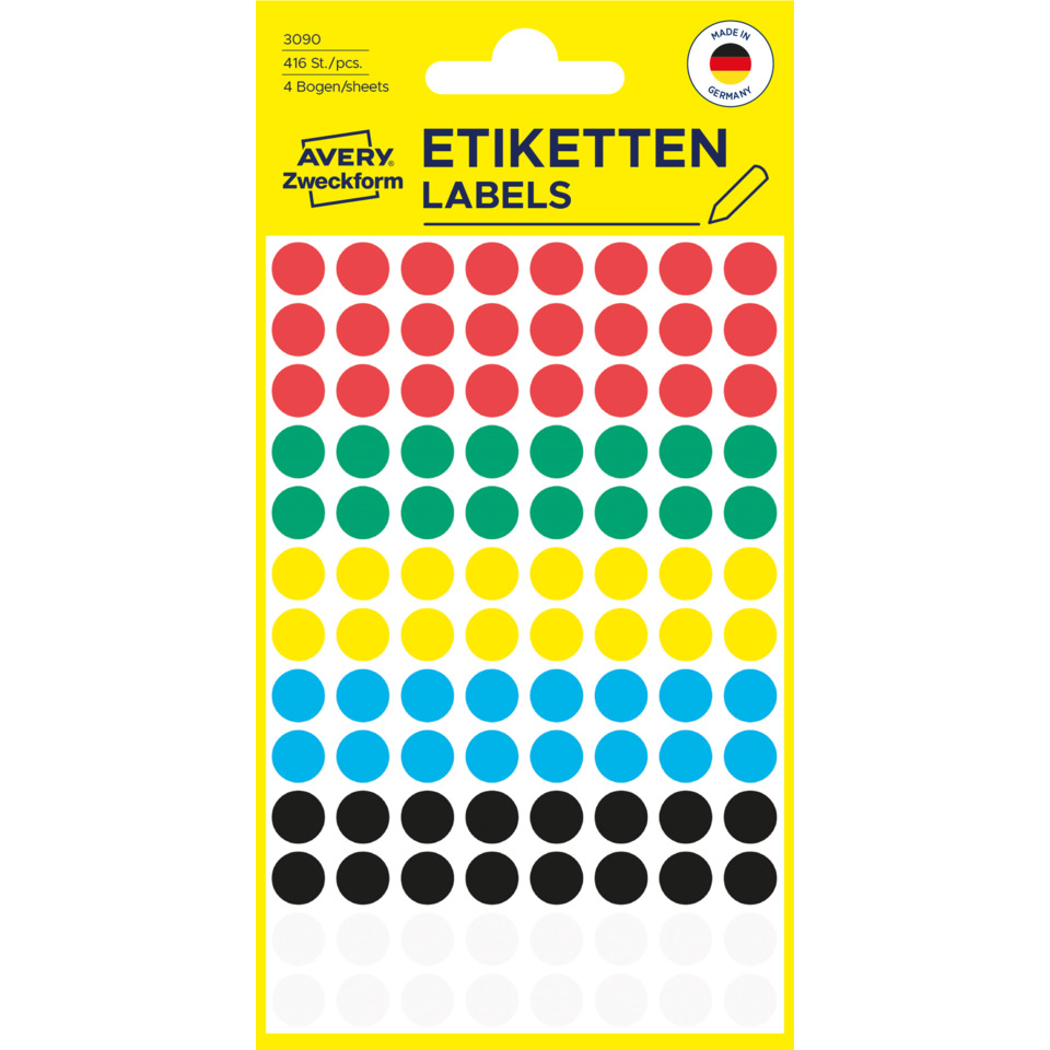 etiketten, aufkleber, labels, bunte punkte, bunte dots