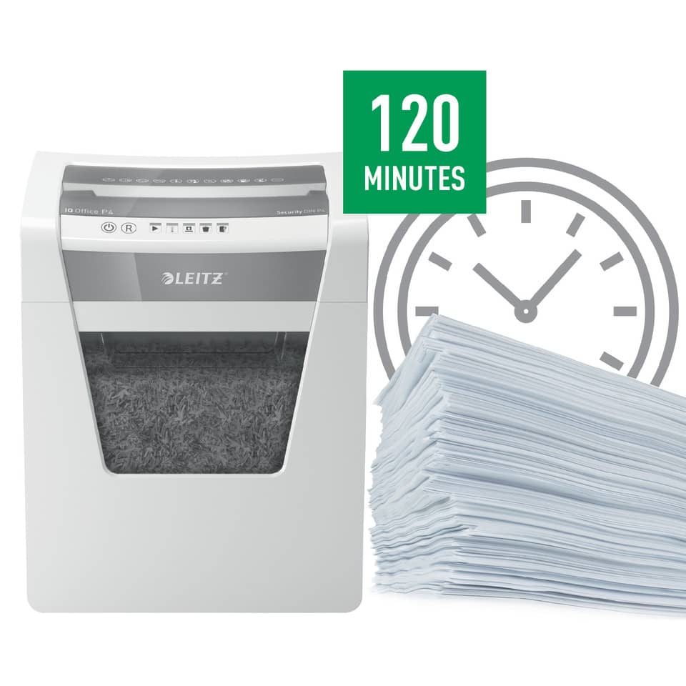 Aktenvernichter, Papierstapel, 120 Minuten, Heimgerät, Schnelllaufende Zerkleinerung