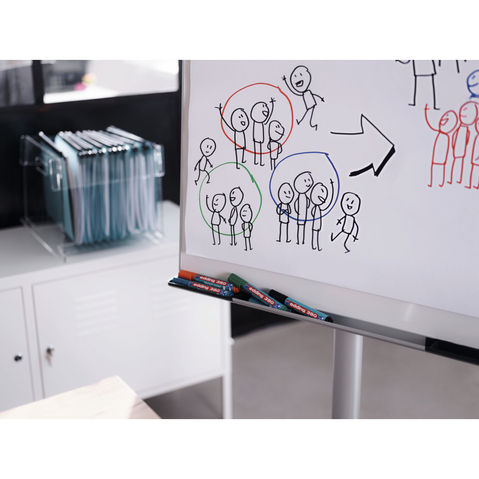 Whiteboard, Marker, Gruppendiagramm, Büro, Magnetständer