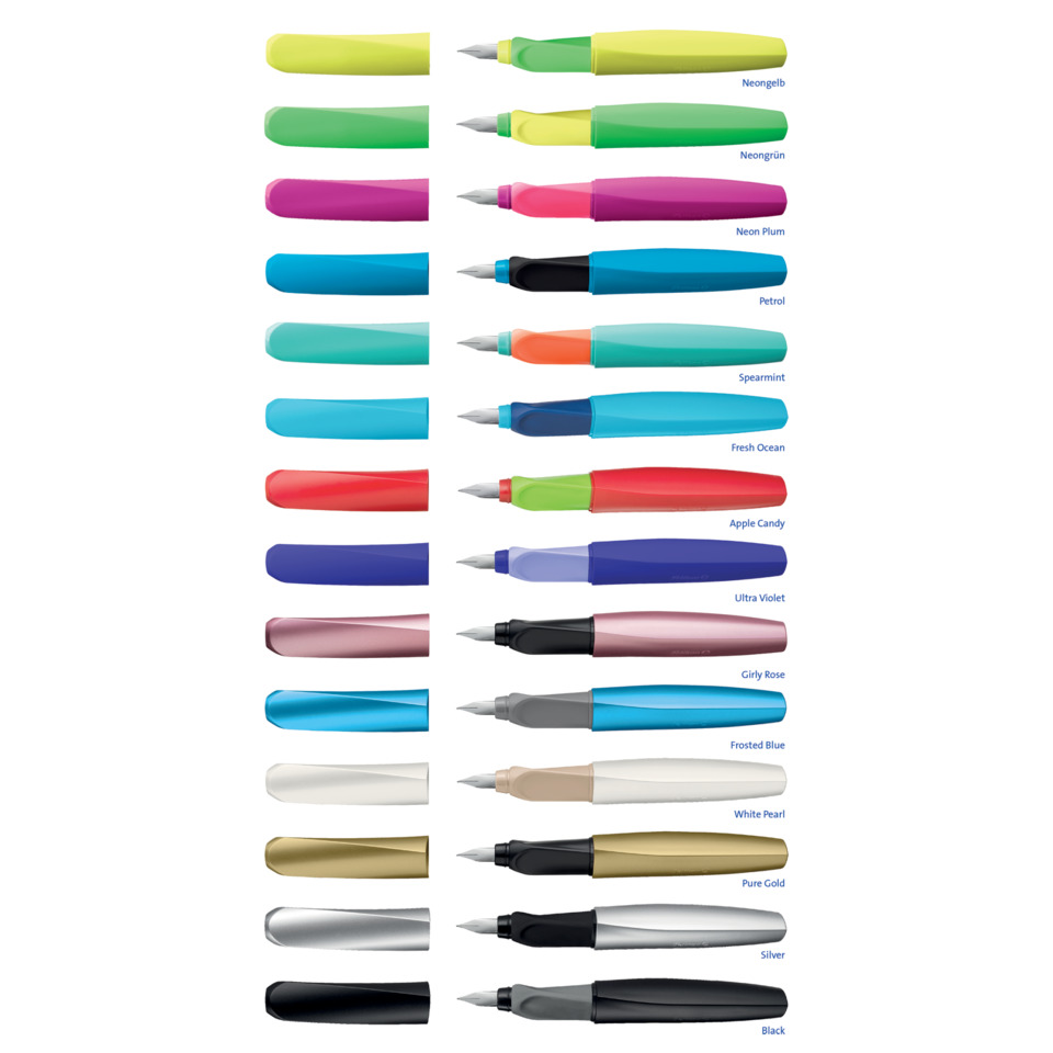 Füllfederhalter, Mehrfarbig, Tintenfarbe, Nib, Kappe, Rollerballstift, Füllfederhalter, Stift, Neonfarben, Mehrfarbig