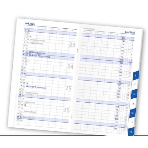 Kalender-Ersatzeinlage für Taschenplaner 530, 1M/2S ZETTLER 660076