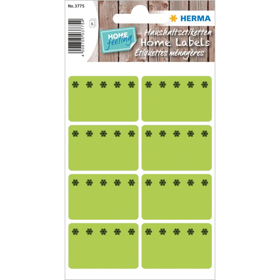 Etiketten, Home Labels, Haushalt, Grün, Klebeetiketten