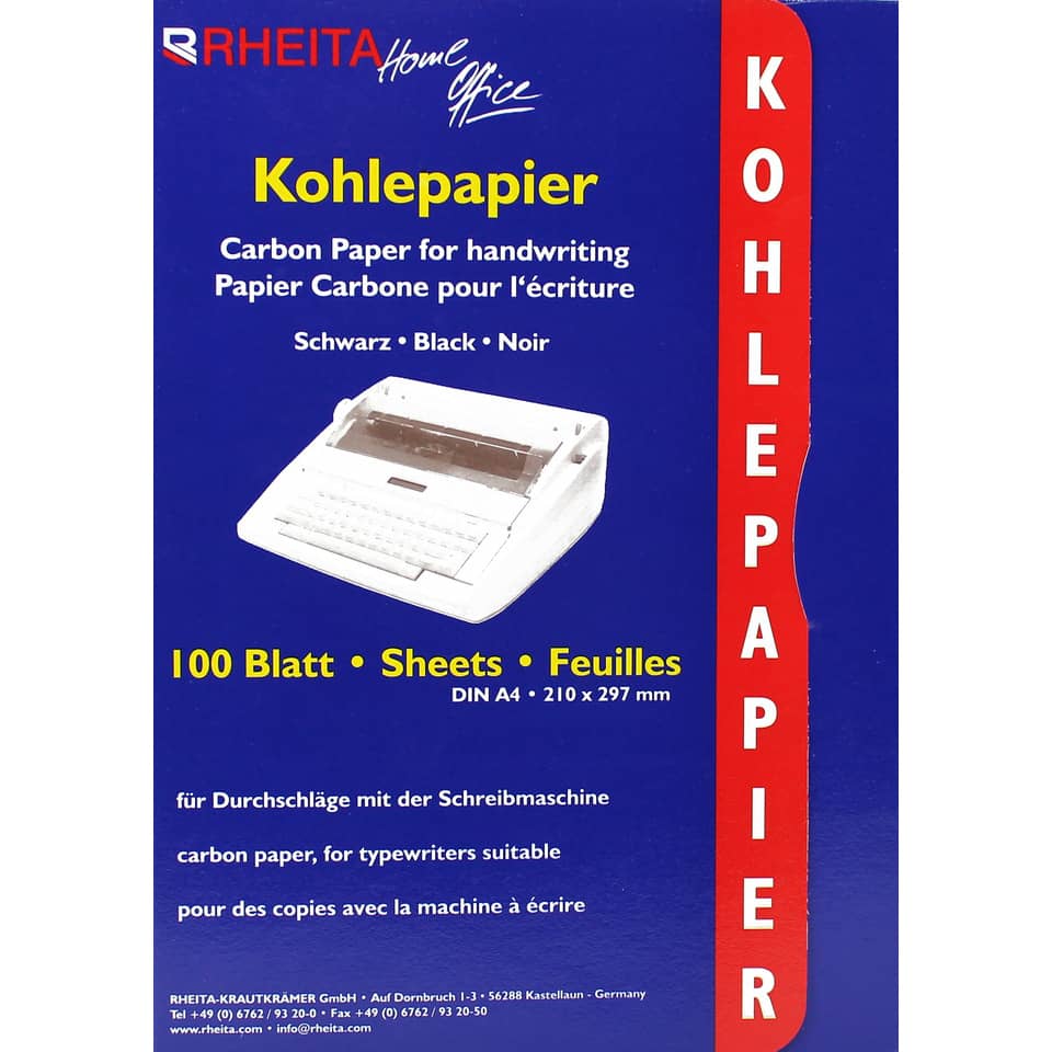 Kohlepapier, Kohle, Kopierpapier, Schwarz, DIN A4