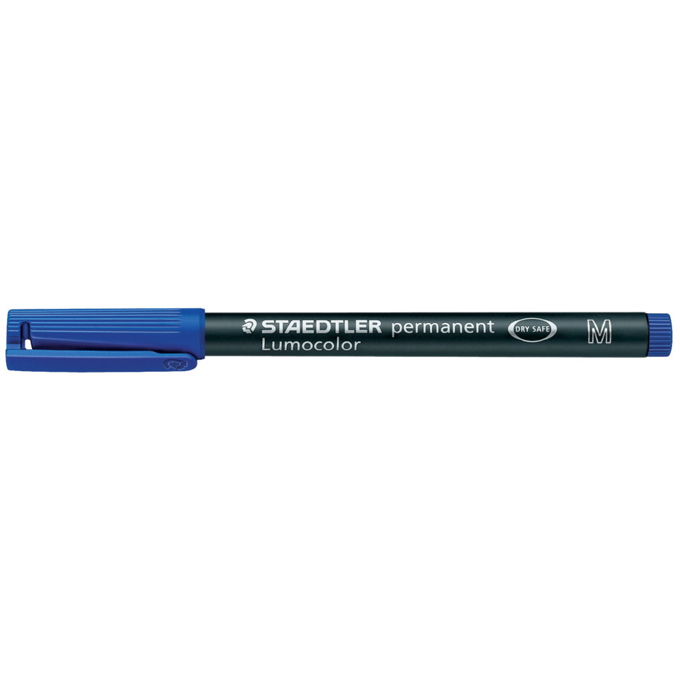 Permanentmarker, LumoColor, Blauer Deckel, Markerpen, Mittlere Größe