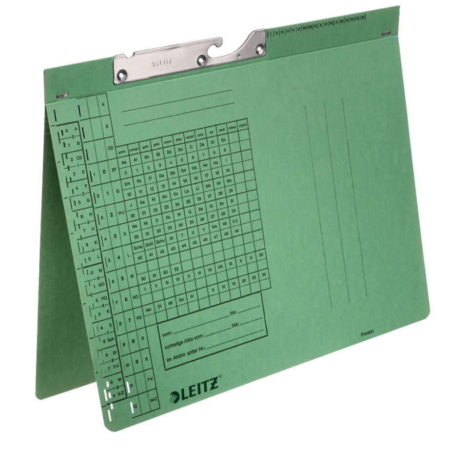 pocket file, clipboard, green, tagging sheet, Leitz