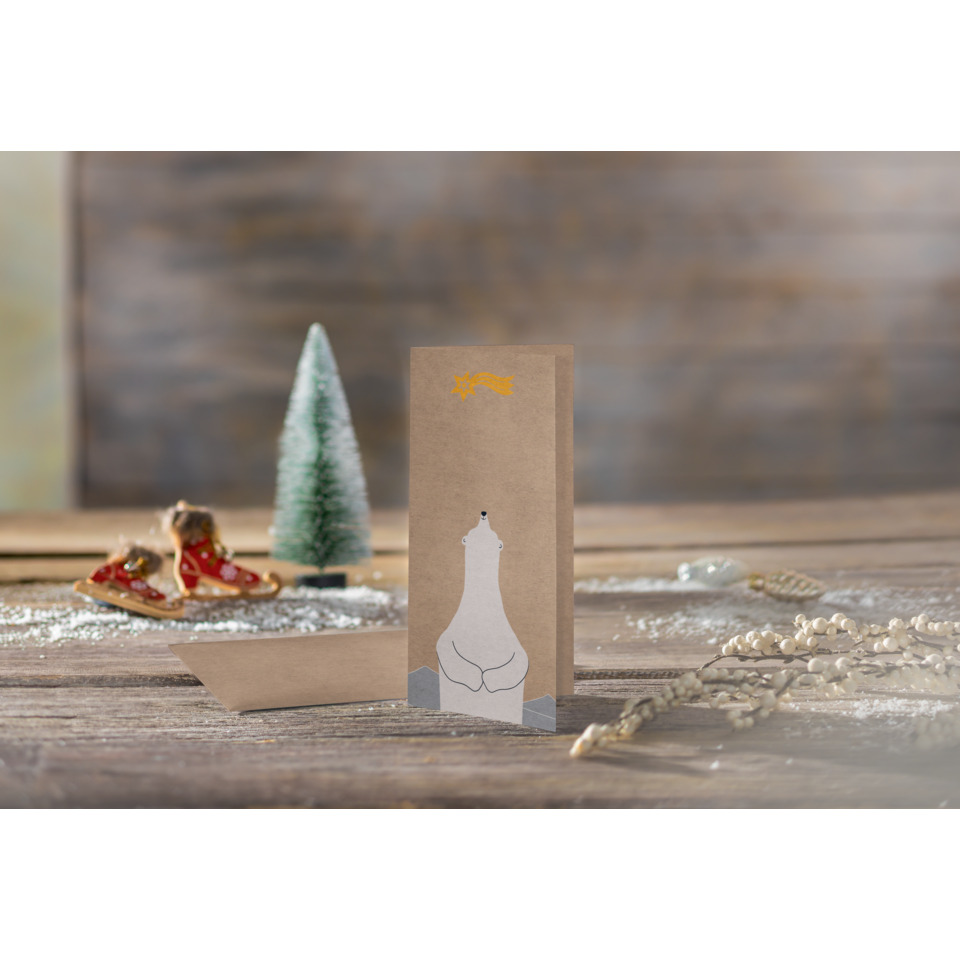 Kartenverpackung, Weihnachten, Papierverpackung, Weihnachtsdeko, Kartengestaltung
