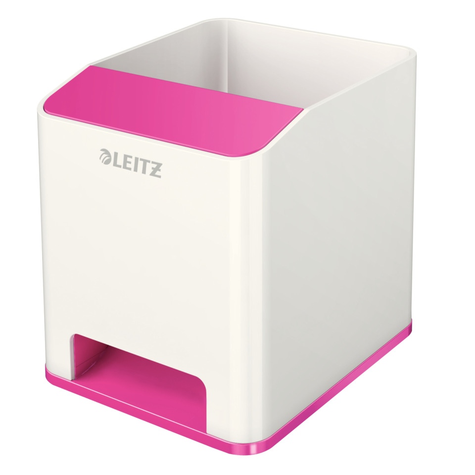 Papierschneider, Schreibtisch Organizer, Weiß, Rosa Akzent, Leitz