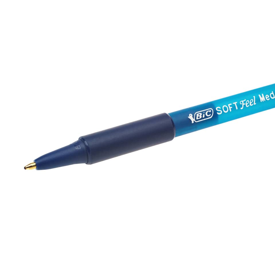 Kugelschreiber, Gummi-Schliff, Blue pen, Kugelstift, Soft Feel Medal