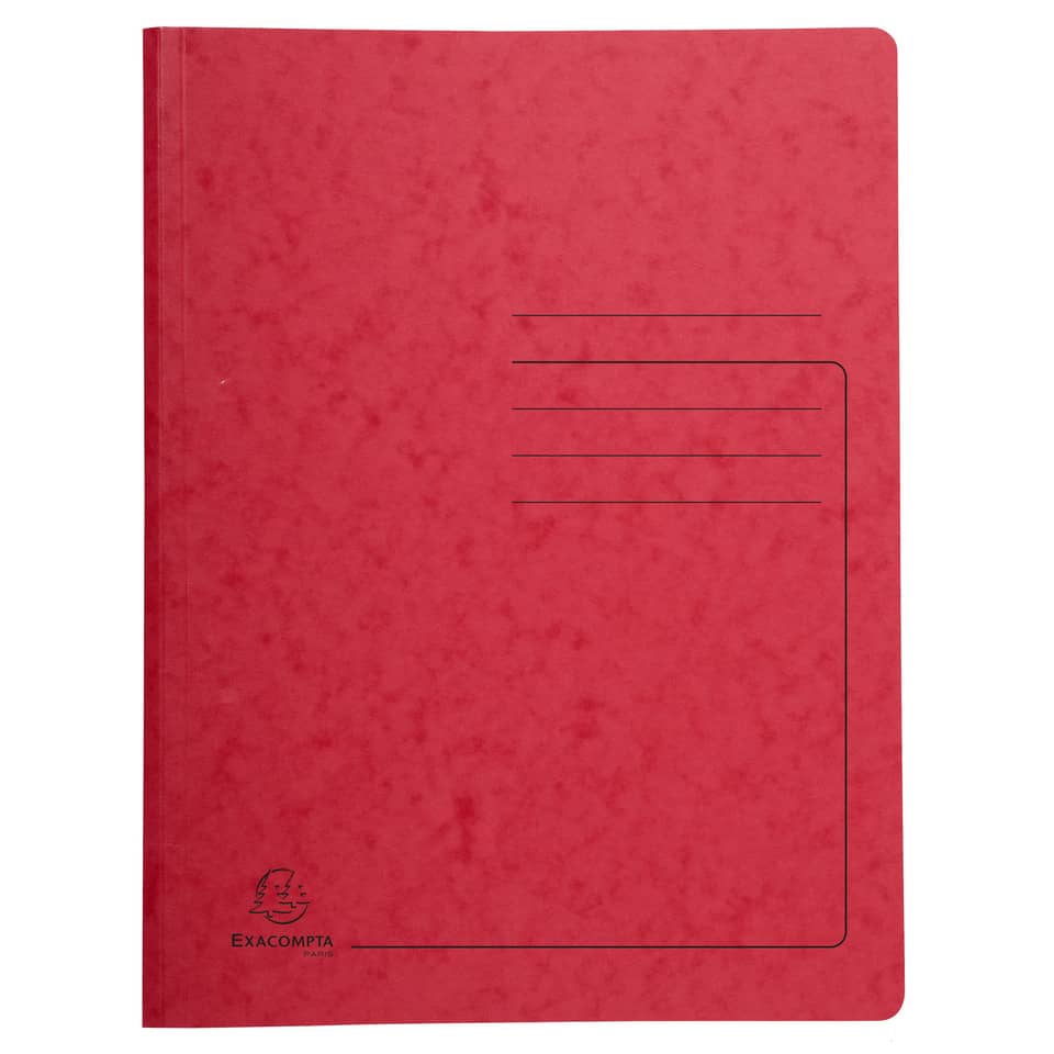Notizbuch, Kunstleder, Roter Einband, Linienlayout, Exacompta