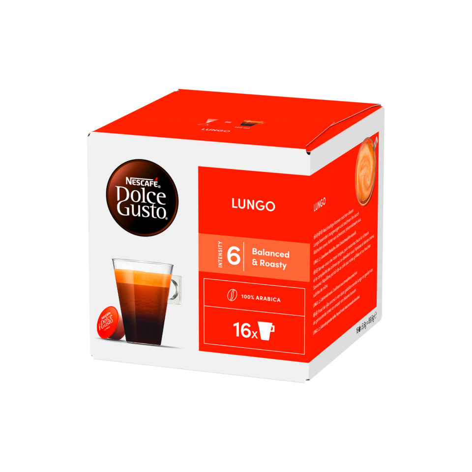Kaffeekapseln, Dolce Gusto, Lungo, Intensität 6, Arabica