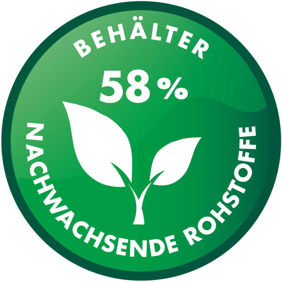 61%, 58%, grün, Blatt, Öko-Label