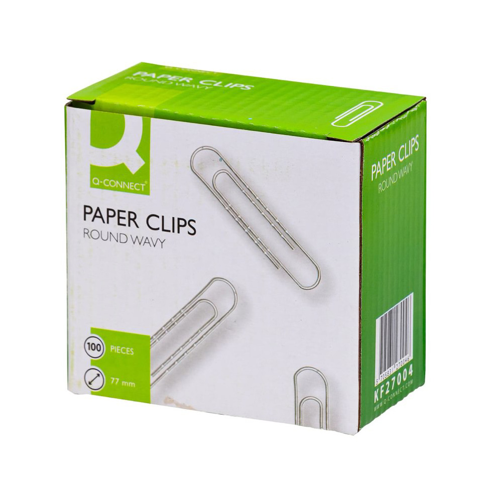 Clip-Seiden, Rundförmige Büroklammern, 100 Stück, 77 mm, Metallclips