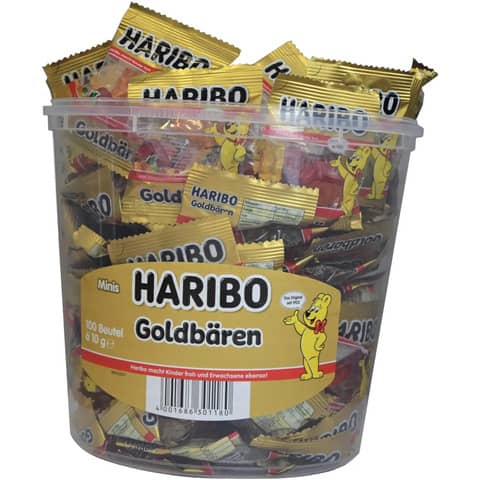 Gummibärchen Minibeutel, 100x10g HARIBO 10542