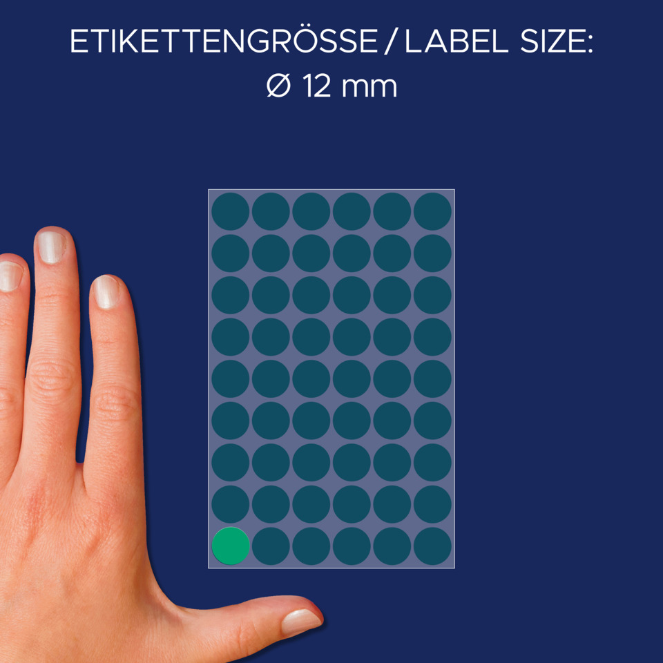 label, grid, dot, kreise, hand