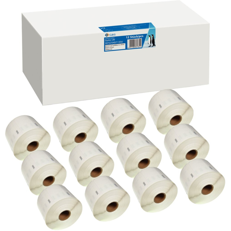 Etiketten, Thermoband, Druckpapier, Klebeband, Rollen