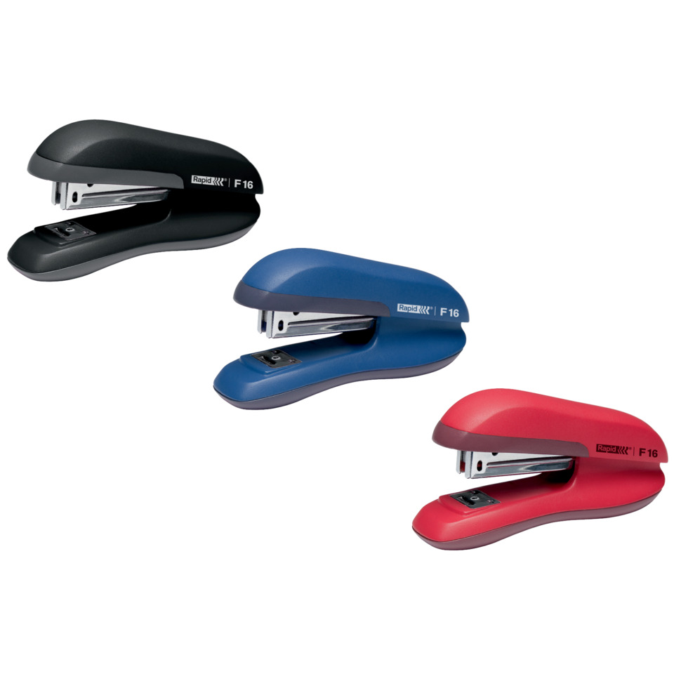 Staplper, Klammer, Schwarz, Blau, Rot