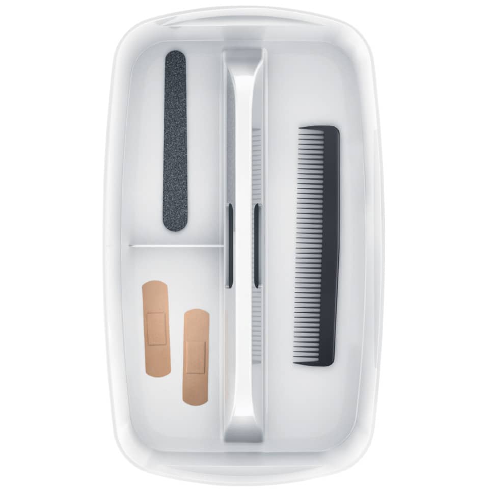 Maniküre-Set, Nagelwerkzeug, Schleifblock, Nagelkleber, Kamm