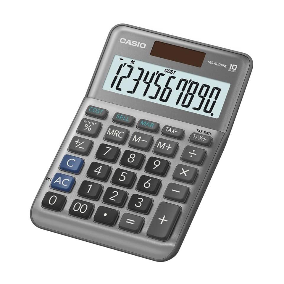 Taschenrechner, Casio, LED-Display, Tastenfeld, Elektronischer Rechner