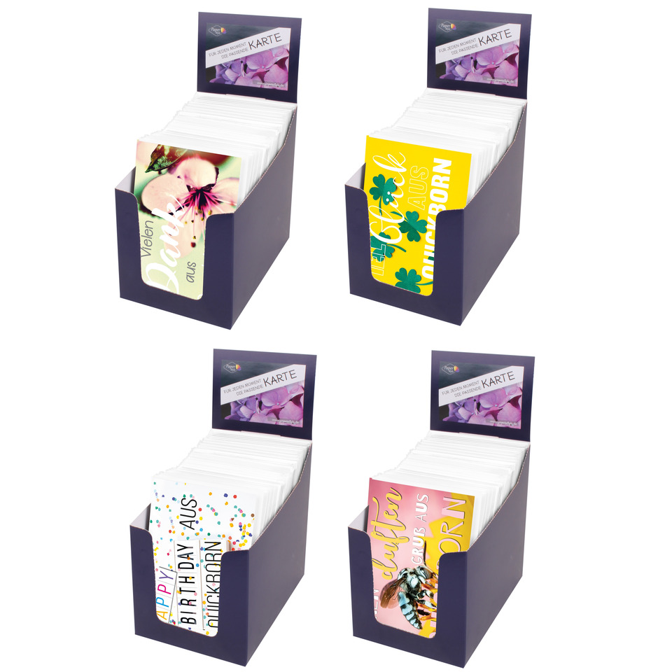 Karte Nette Städte, 400er Box, sortiert PAPER STYLE 3035-2001