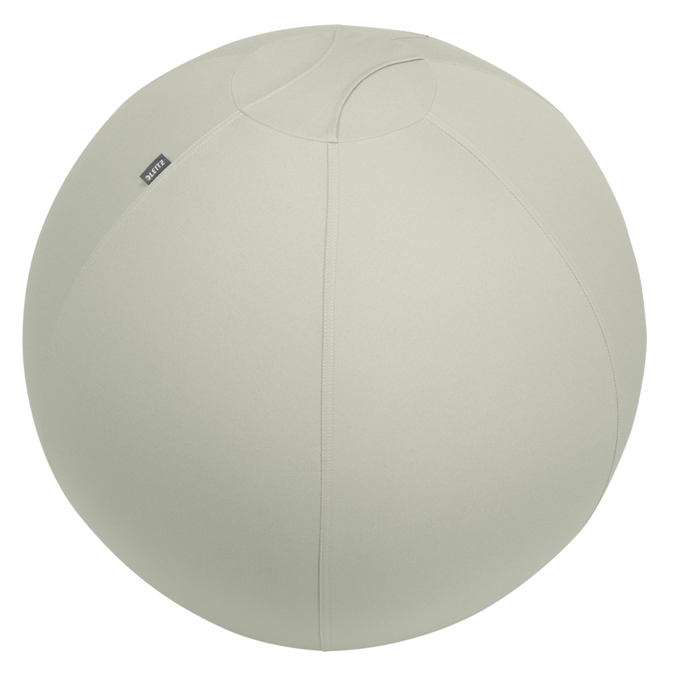 Sesselkugel, Kugel-Sitz, Sitzball, Bezugstoff, grau-beige
