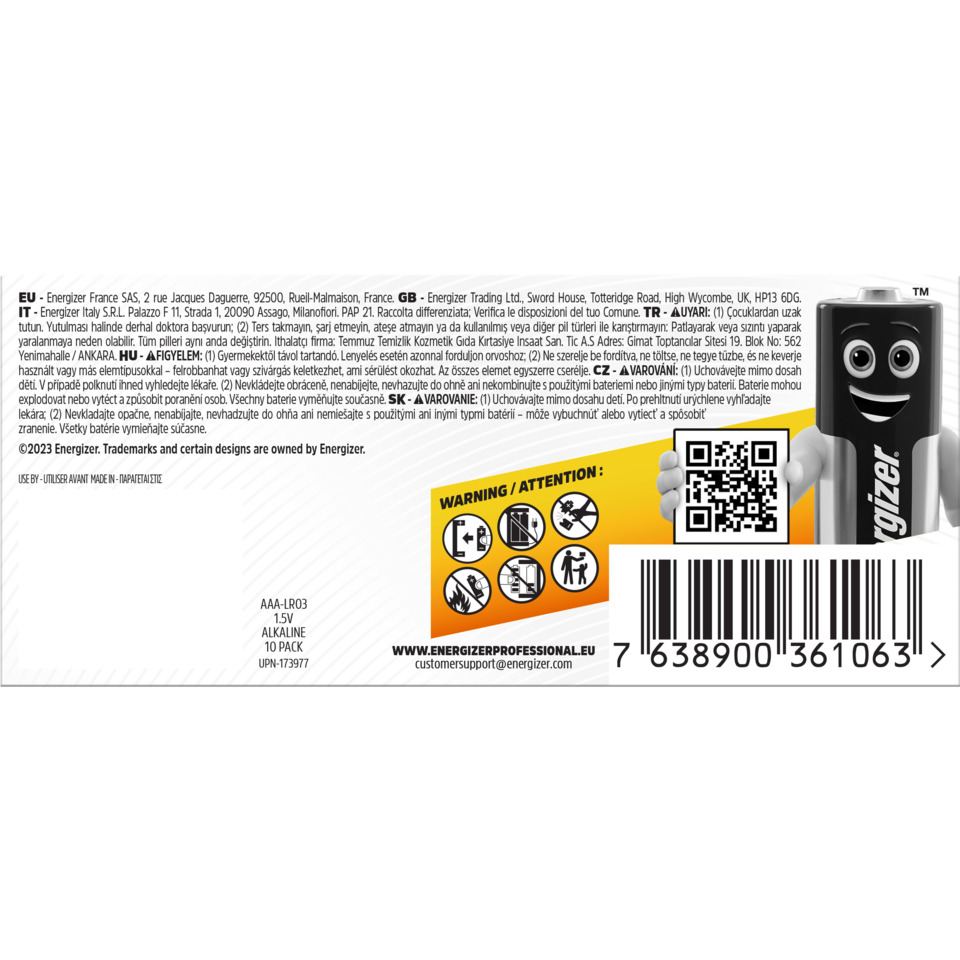 Energizer, Batterie, AA-LR03, Alkaline, Packung 10