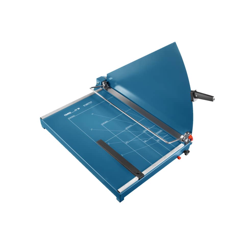 Schneidemaschine, Papierschnitt, Schneidplatte, Stahl, 2-Hand-Rad