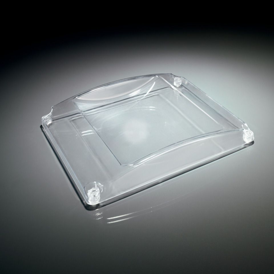 Acryl-Tablett, Durchsichtiges Tablett, Rechteckiges Tablett, Transparentes Deckel-Tablett, Küchenzubehör