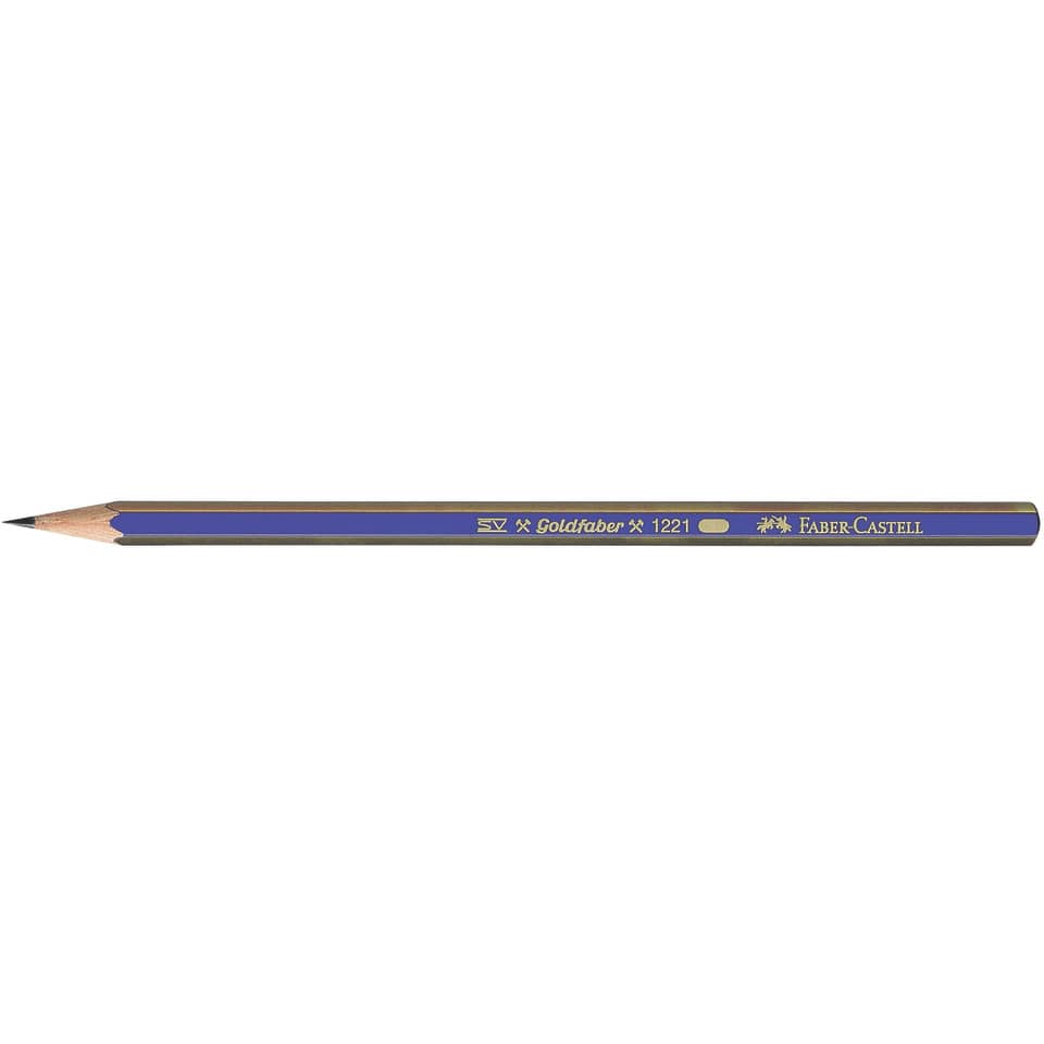 Bleistift, HB-Stift, Rundbleistift, hellblau, Faber-Castell