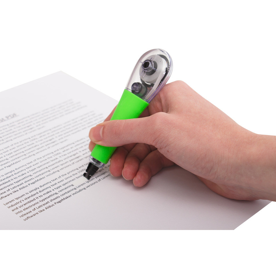 Korrekturhilfe, Korrekturstift, Klemmenspitzer, Griffstift, Schreibgerät