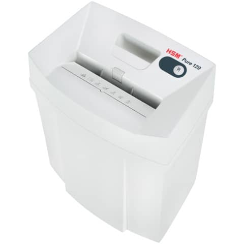 Aktenvernichter Pure 120, Partikelschnitt 4x25mm, P4, 6 Blatt, weiß HSM 2313111