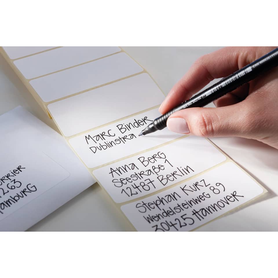Briefkarten, Adressetiketten, Handschrift, Postversand, Dokumente