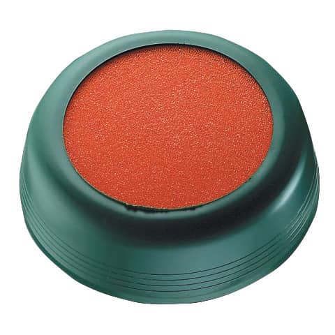Anfeuchter Ø105 mm, elastische Hülle grün, Schwamm aus Kunststoff orange LÄUFER 70915
