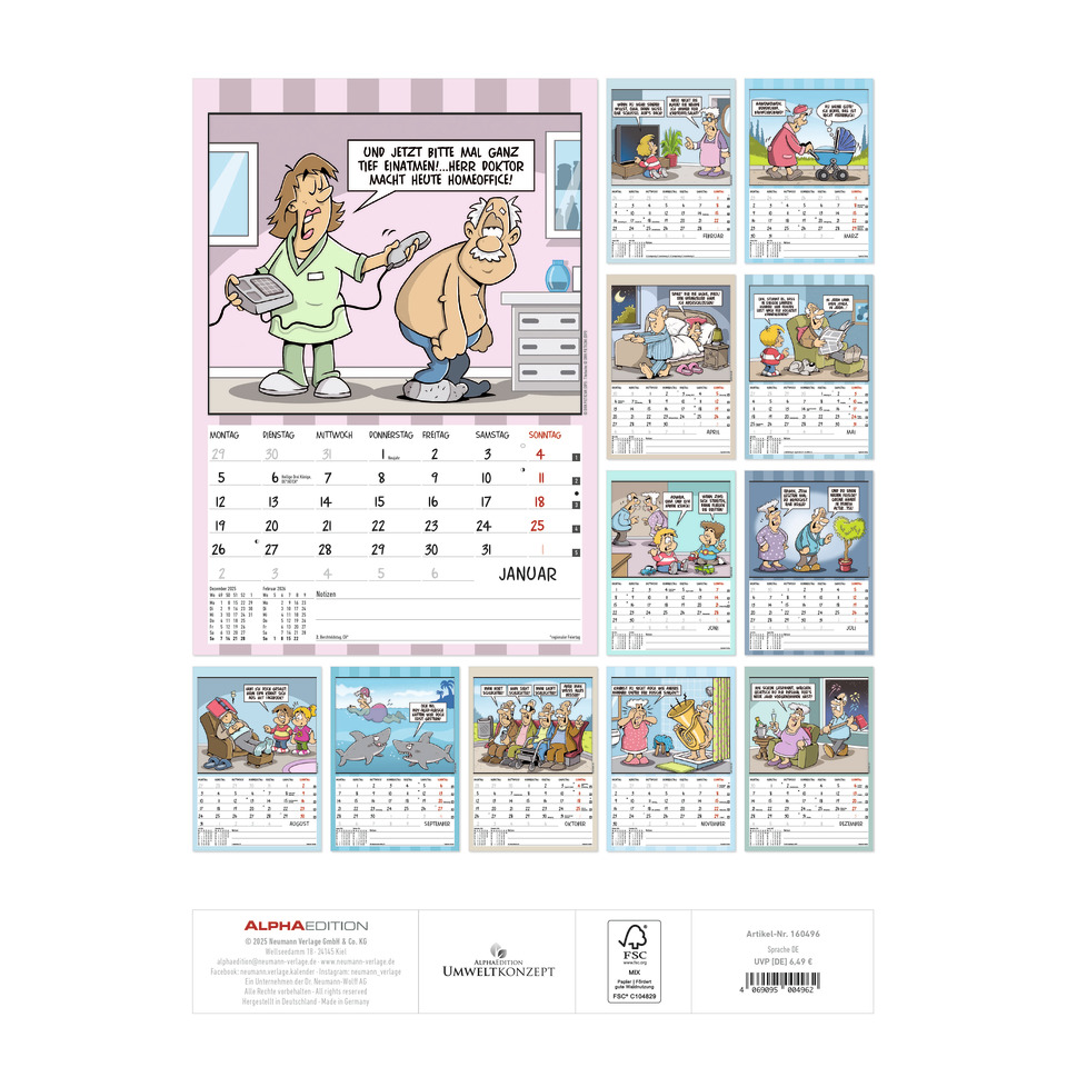 Text, Person, Kalender, Comics, Veröffentlichung