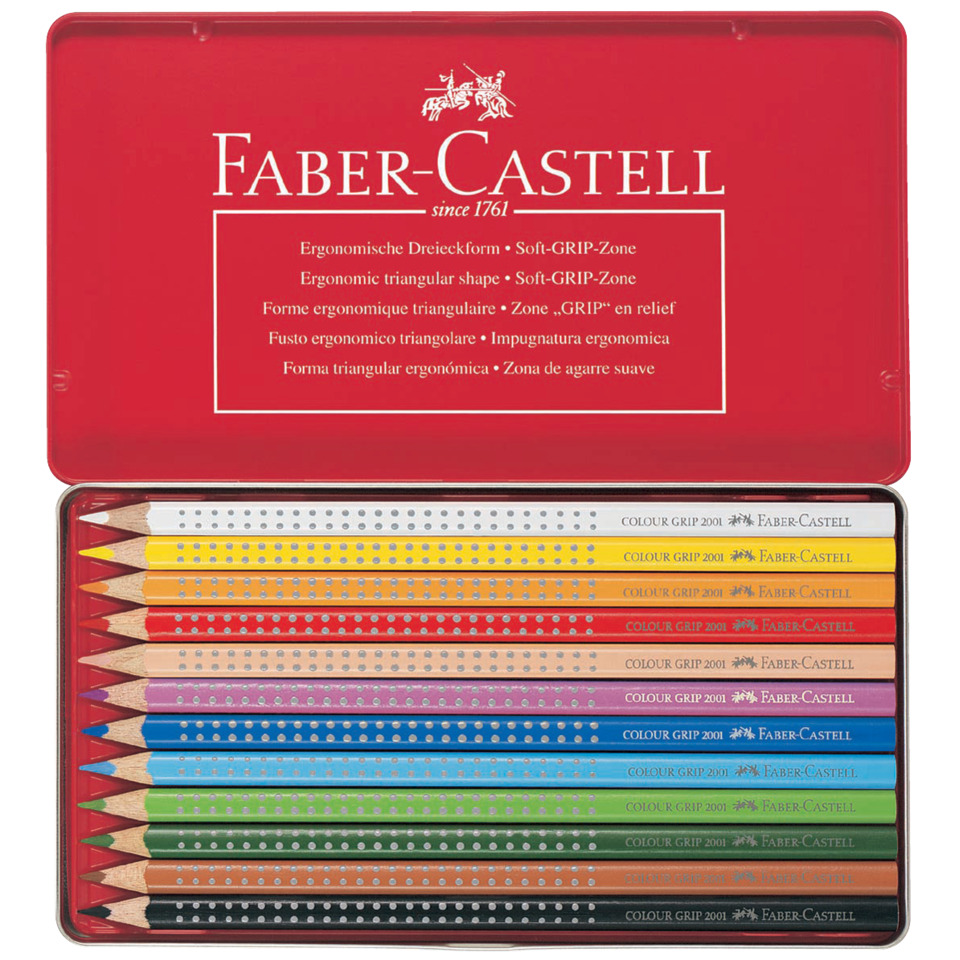 color pencils, Bleistiftset, Holzbleistifte, 12 Farben, angespitze Enden