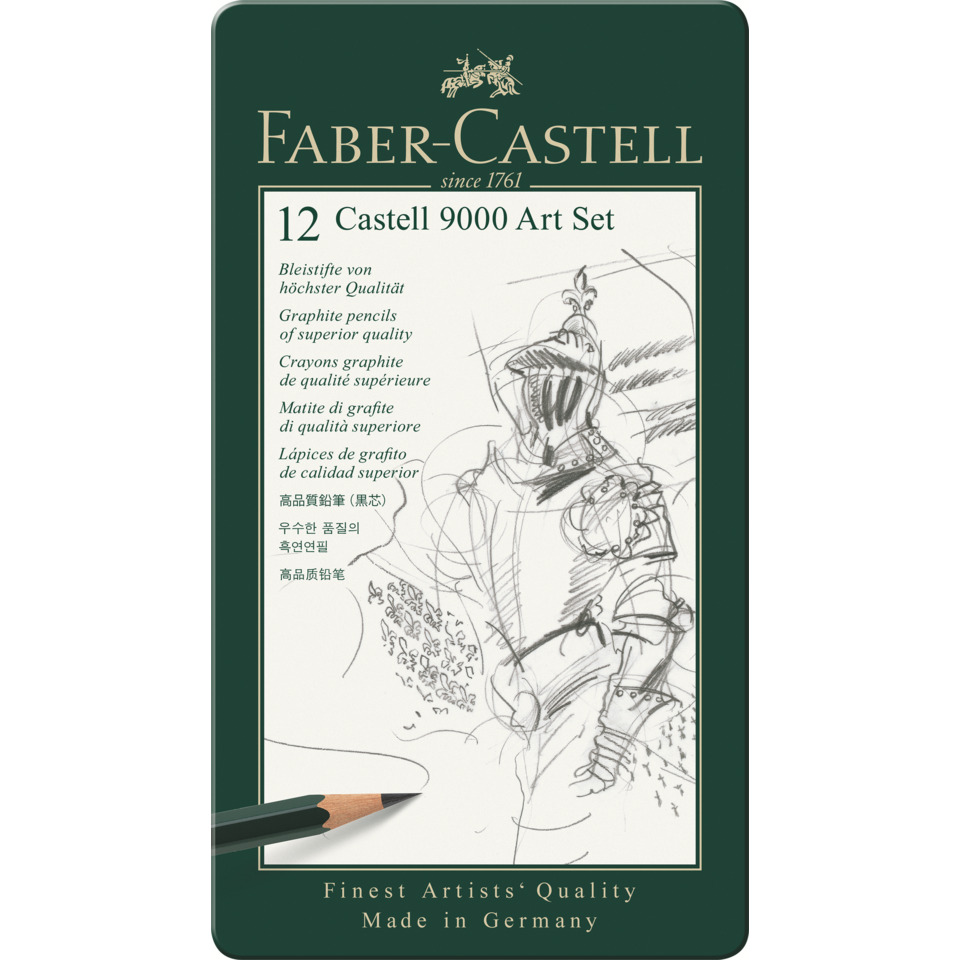 stift, künstlerset, graphitstifte, skizze, 12 stifte