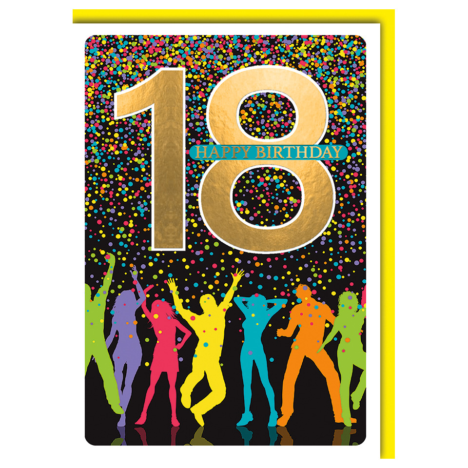 geburtstag, karte, 10te, fest, konfetti