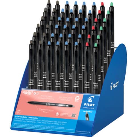 Tintenroller FriXionBall+ sortiert   im Display PILOT 2262D48