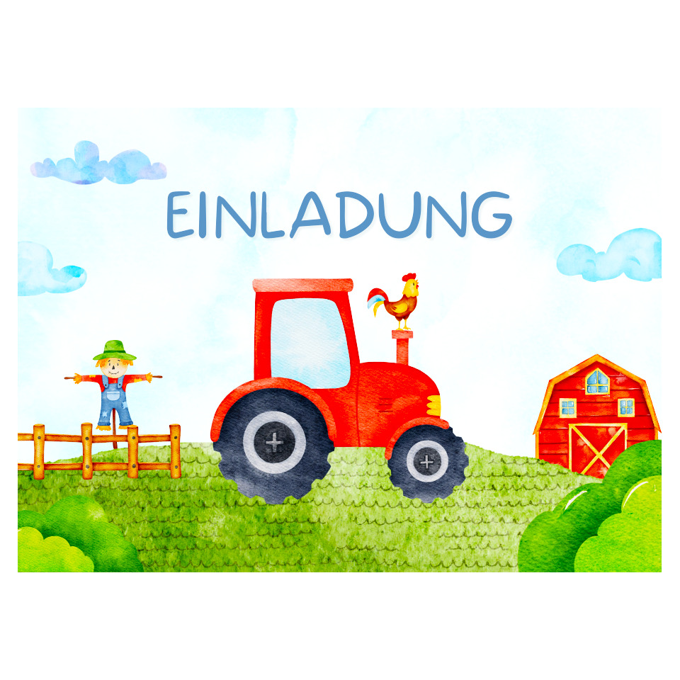 landwirtschaft, traktor, roter traktor, farm, garten
