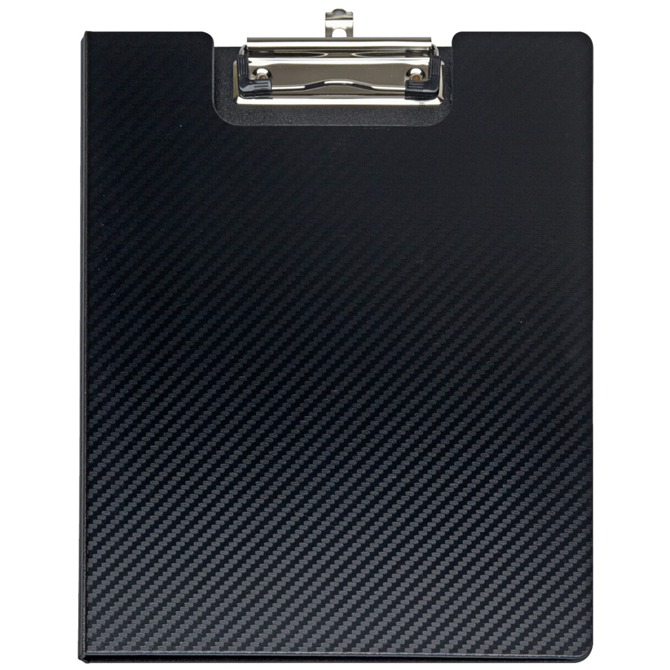 Clipboard, Carbonfaser, Schwarz, Metallklammer, Flache Oberfläche