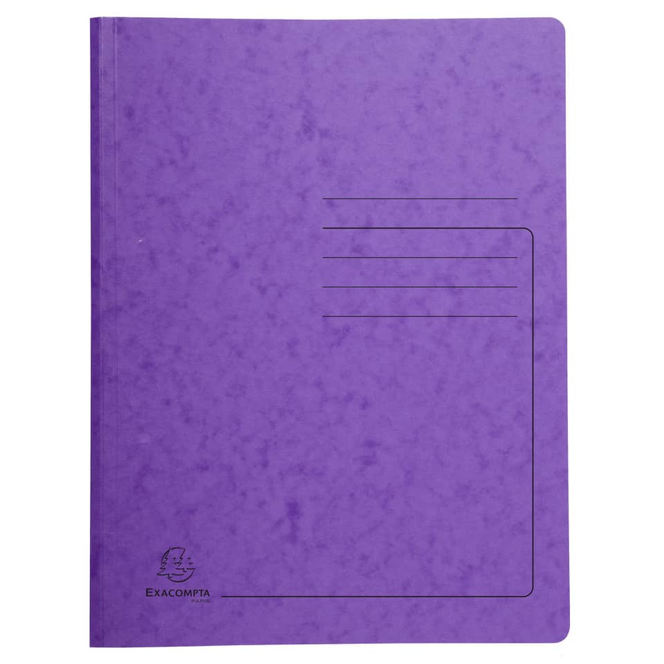 Notebook, Purple, Front pocket, lined, Exacompta