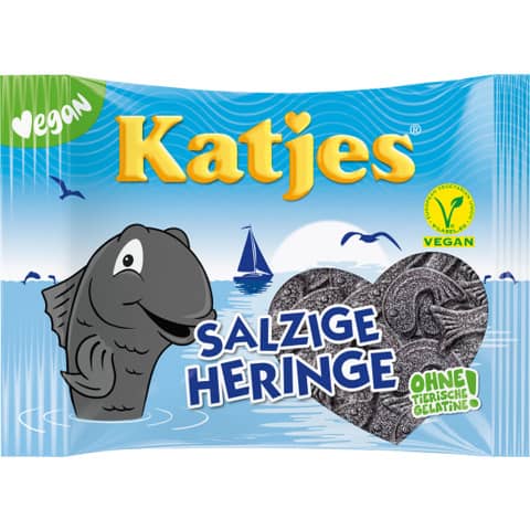 Lakritz Salzige Heringe 175g, vegan KATJES 5916264003