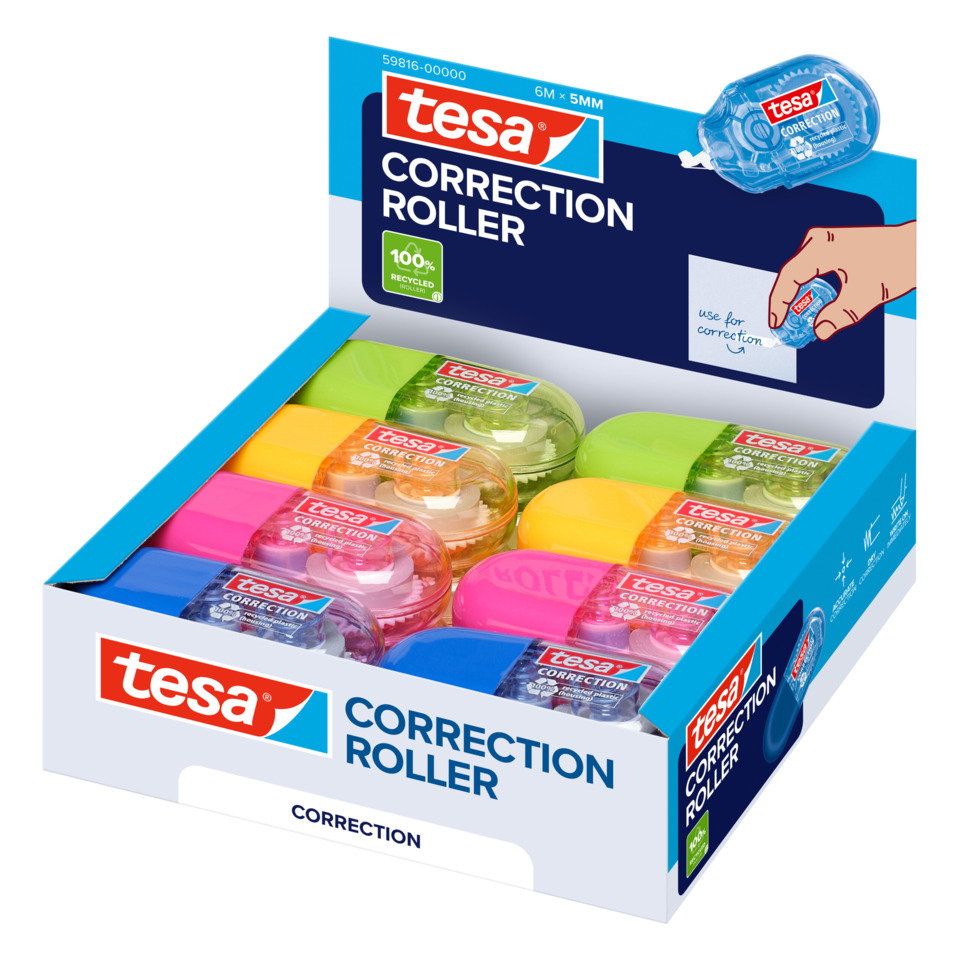 Korrekturroller, Korrekturband, Bunte Korrekturroller, Tintenroller, Bürozubehör