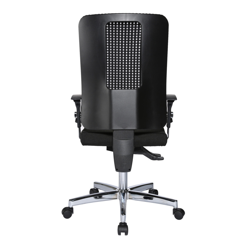 Bürostuhl, ergonomisch, Schwarz, Netzrücken, Drehbasis