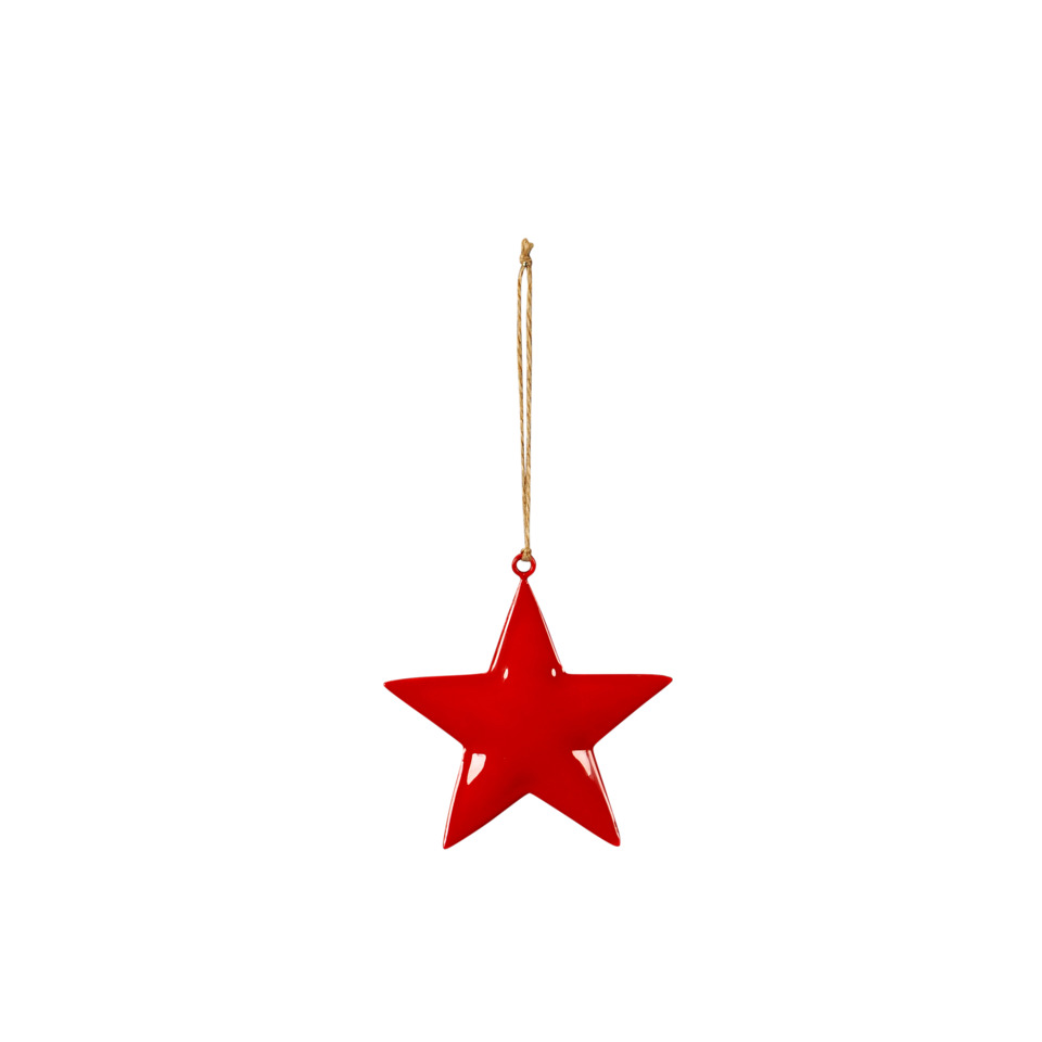 stern, hängend, rote, dekor, sternanhänger