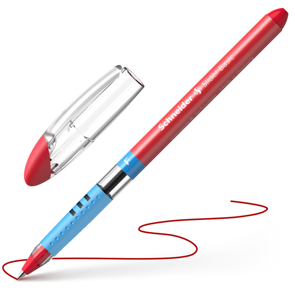 Kugelschreiber, Schreibgerät, Gelschreiber, Rot, Transparent