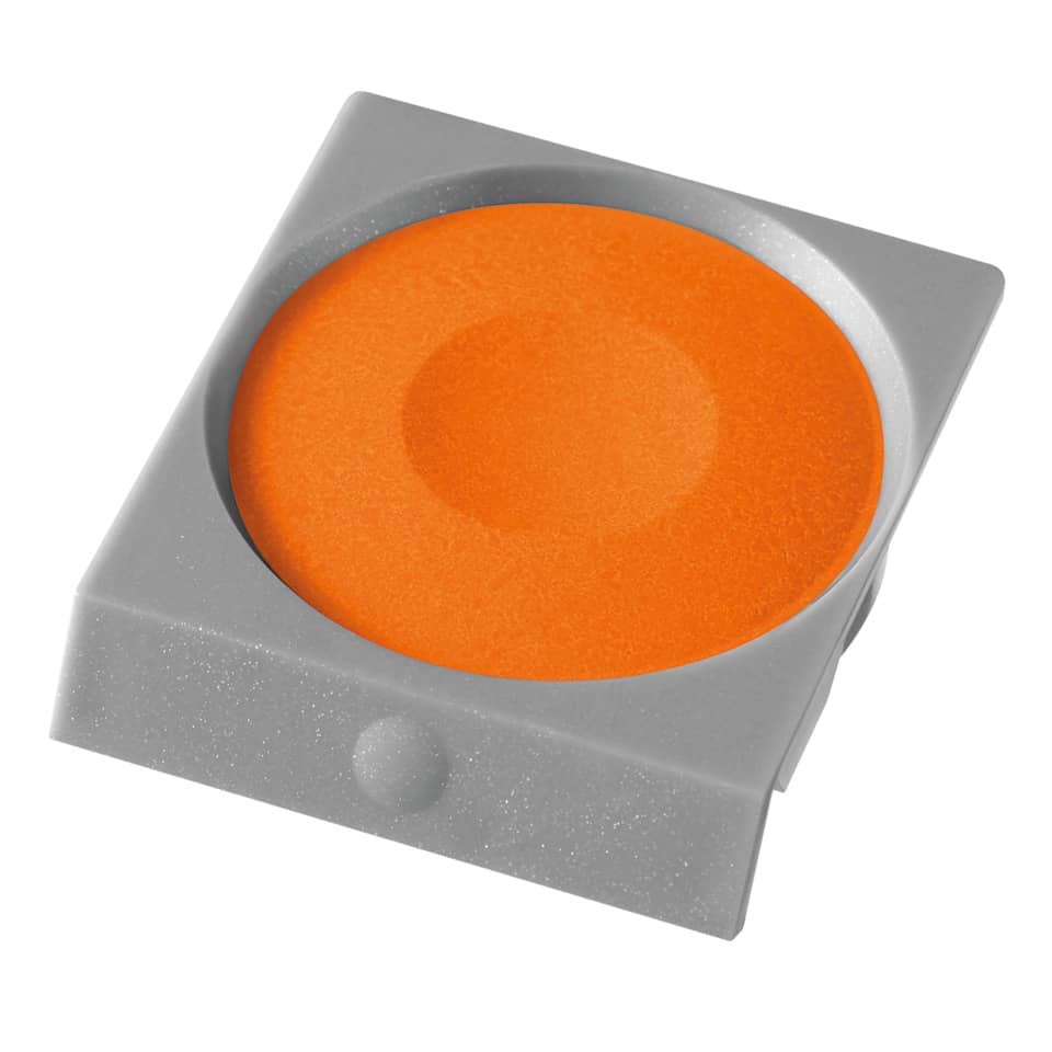 orange circle, matte orange, round pad, orange recessed, neon orange
