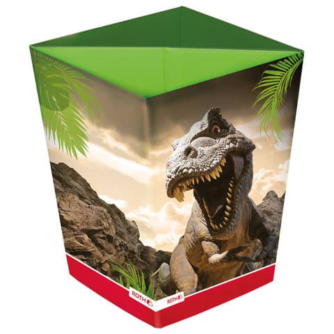 Papierkorb Tyrannosaurus, 10L, rechteck ROTH 89231