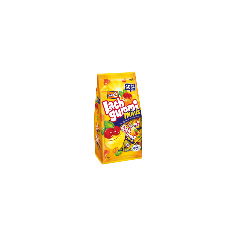 Fruchtgummi, Süßware, Gummibonbons, Streifenverpackung, Gelbes Paket