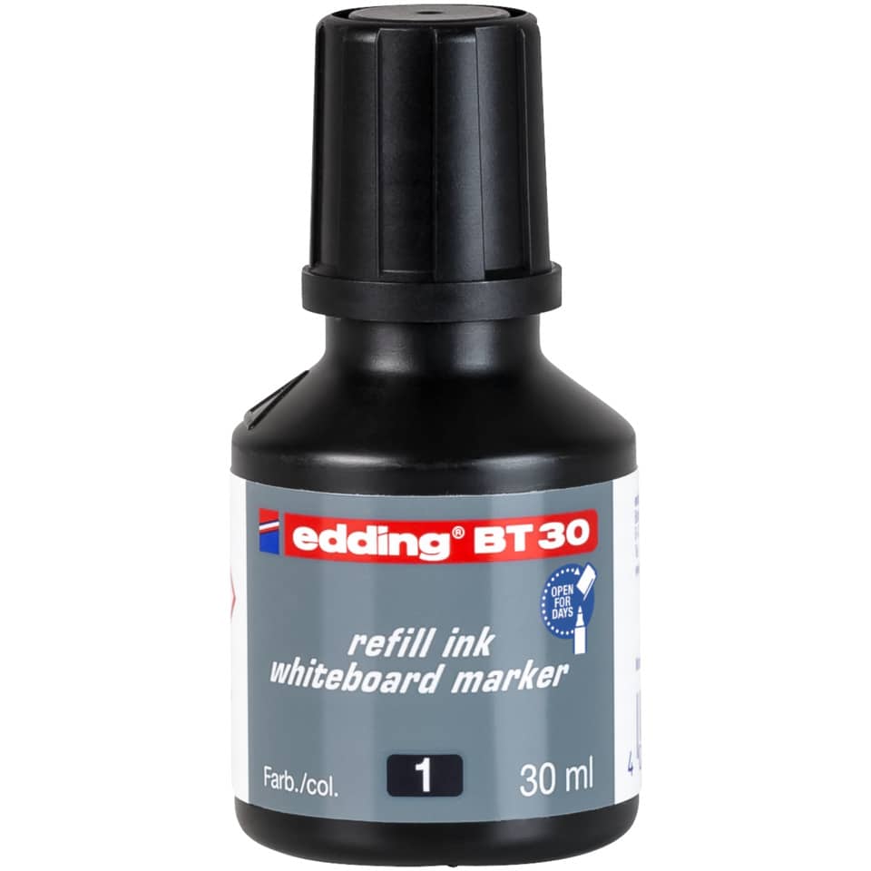 Whiteboard marker, Tintenflasche, 30 ml, Nachfüllfarbe, Edding BT30